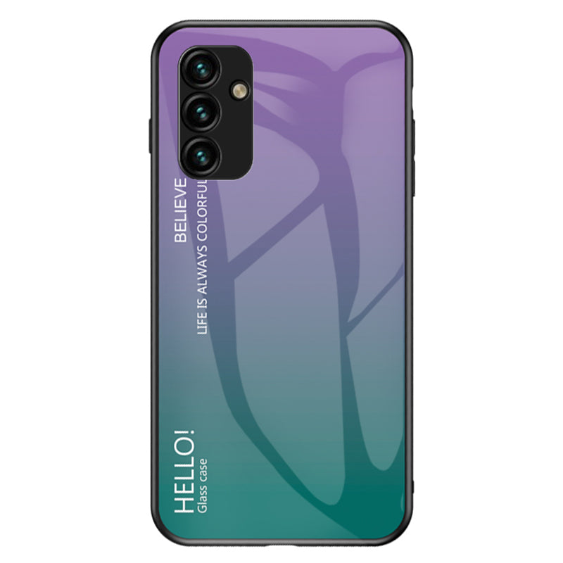 For Samsung Galaxy A34 5G Gradient Color Drop-proof Phone Case Tempered Glass PC TPU Protective Case For Samsung Galaxy A34 5G Gradient Color Drop-proof Phone Case Tempered Glass PC TPU Protective Case